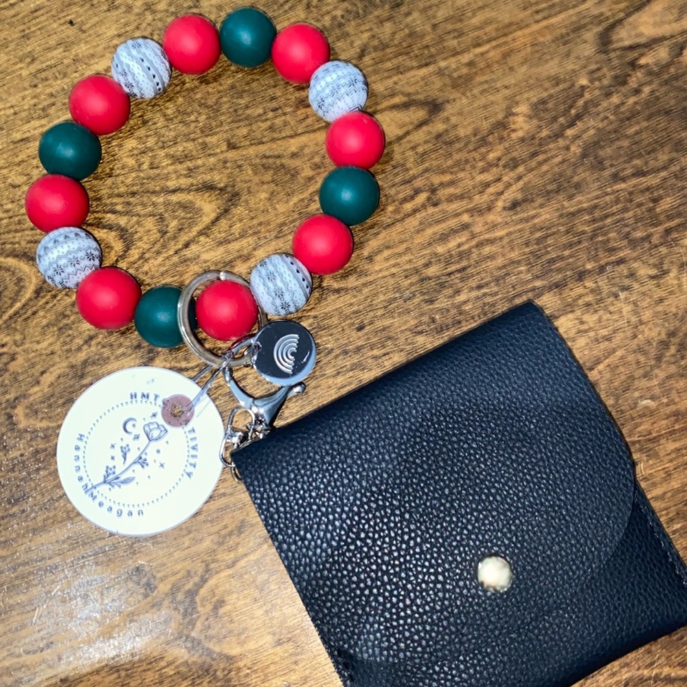 Wristlet Key Chain with card holder